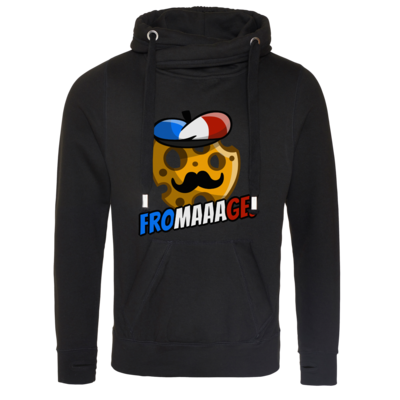 Motiv: Cross Neck Hoodie - Fromaaage - bestimme auf Wunsch Details wie Produkt, Grösse, Farbe und Position selbst ! Motiv: Cross Neck Hoodie - Fromaaage