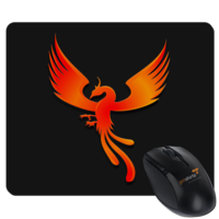 Motiv: Mousepad Textil - Resoulance Phoenix Logo - bestimme auf Wunsch Details wie Produkt, Grösse, Farbe und Position selbst ! Motiv: Mousepad Textil - Resoulance Phoenix Logo