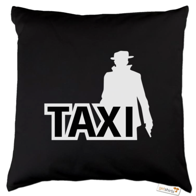 Motiv: Kissen Baumwolle - Das Taxi - bestimme auf Wunsch Details wie Produkt, Grösse, Farbe und Position selbst ! Motiv: Kissen Baumwolle - Das Taxi