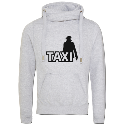Motiv: Cross Neck Hoodie - Das Taxi - bestimme auf Wunsch Details wie Produkt, Grösse, Farbe und Position selbst ! Motiv: Cross Neck Hoodie - Das Taxi