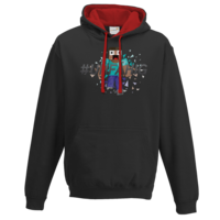 Motiv: Two-Tone Hoodie - Poly Unfähig - bestimme auf Wunsch Details wie Produkt, Grösse, Farbe und Position selbst ! Motiv: Two-Tone Hoodie - Poly Unfähig