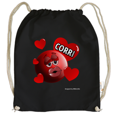 Motiv: Cotton Gymsac - Corri_LOVE - bestimme auf Wunsch Details wie Produkt, Grösse, Farbe und Position selbst ! Motiv: Cotton Gymsac - Corri_LOVE
