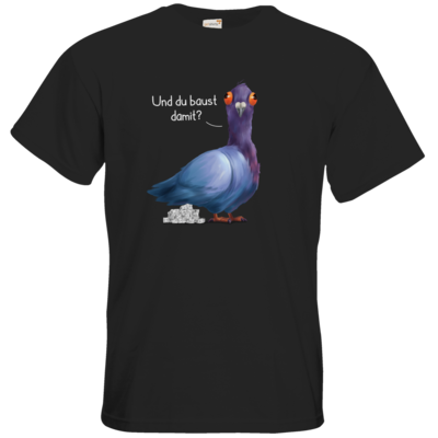 Motiv: T-Shirt Premium FAIR WEAR - Du baust damit? - bestimme auf Wunsch Details wie Produkt, Grösse, Farbe und Position selbst ! Motiv: T-Shirt Premium FAIR WEAR - Du baust damit?