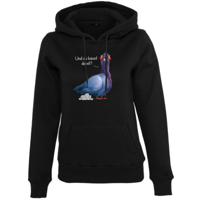 Motiv: Womens Heavy Hoody - Du baust damit? - bestimme auf Wunsch Details wie Produkt, Grösse, Farbe und Position selbst ! Motiv: Womens Heavy Hoody - Du baust damit?