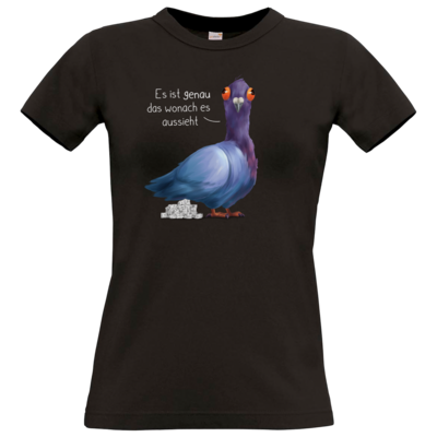 Motiv: T-Shirt Damen Premium FAIR WEAR - Genau das! - bestimme auf Wunsch Details wie Produkt, Grösse, Farbe und Position selbst ! Motiv: T-Shirt Damen Premium FAIR WEAR - Genau das!