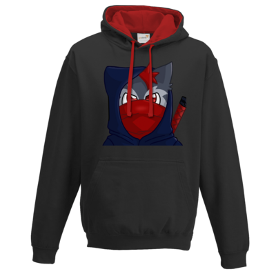 Motiv: Two-Tone Hoodie - LuriNinja - bestimme auf Wunsch Details wie Produkt, Grösse, Farbe und Position selbst ! Motiv: Two-Tone Hoodie - LuriNinja