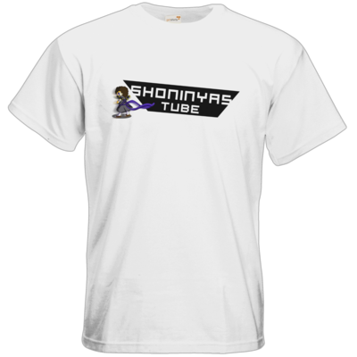 Motiv: T-Shirt Premium FAIR WEAR - ShoninyasTube Banner (uebersaettigt) - bestimme auf Wunsch Details wie Produkt, Grösse, Farbe und Position selbst ! Motiv: T-Shirt Premium FAIR WEAR - ShoninyasTube Banner (uebersaettigt)