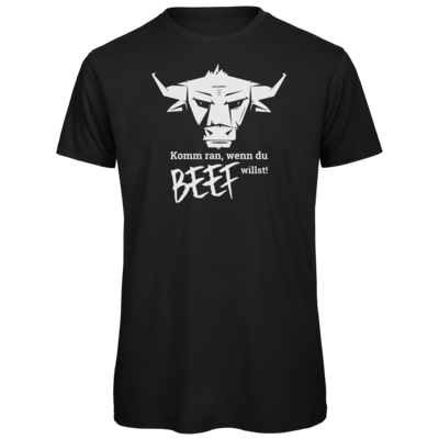Motiv: Organic T-Shirt - Willste Beef? - bestimme auf Wunsch Details wie Produkt, Grösse, Farbe und Position selbst ! Motiv: Organic T-Shirt - Willste Beef?