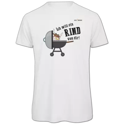 Motiv: Organic T-Shirt - SizzleBrothers - Grillen - Ich will ein Rind - bestimme auf Wunsch Details wie Produkt, Grösse, Farbe und Position selbst ! Motiv: Organic T-Shirt - SizzleBrothers - Grillen - Ich will ein Rind