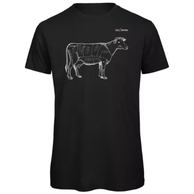 Motiv: Organic T-Shirt - SizzleBrothers - Grillen - Meatmap - bestimme auf Wunsch Details wie Produkt, Grösse, Farbe und Position selbst ! Motiv: Organic T-Shirt - SizzleBrothers - Grillen - Meatmap