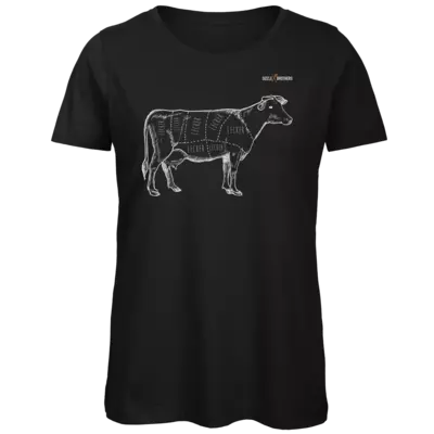 Motiv: Organic Lady T-Shirt - SizzleBrothers - Grillen - Meatmap - bestimme auf Wunsch Details wie Produkt, Grösse, Farbe und Position selbst ! Motiv: Organic Lady T-Shirt - SizzleBrothers - Grillen - Meatmap