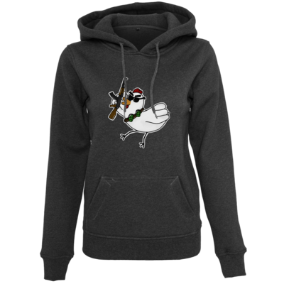 Motiv: Womens Heavy Hoody - Terrorhuhn - bestimme auf Wunsch Details wie Produkt, Grösse, Farbe und Position selbst ! Motiv: Womens Heavy Hoody - Terrorhuhn