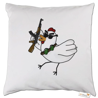 Motiv: Kissen - Terrorhuhn - bestimme auf Wunsch Details wie Produkt, Grösse, Farbe und Position selbst ! Motiv: Kissen - Terrorhuhn