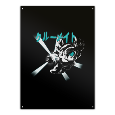 Motiv: Metallschild - Crewmate - bestimme auf Wunsch Details wie Produkt, Grösse, Farbe und Position selbst ! Motiv: Metallschild - Crewmate