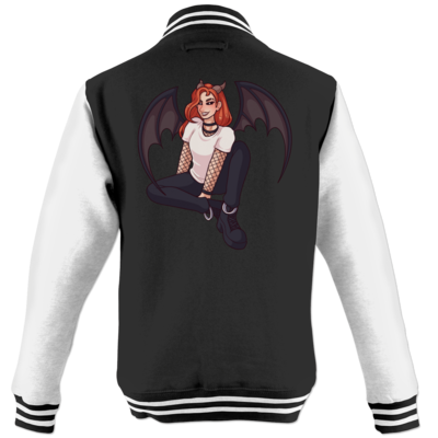 Motiv: College Jacke - Demoness Lucyras - bestimme auf Wunsch Details wie Produkt, Grösse, Farbe und Position selbst ! Motiv: College Jacke - Demoness Lucyras