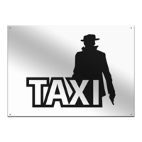 Motiv: Metallschild - Das Taxi - bestimme auf Wunsch Details wie Produkt, Grösse, Farbe und Position selbst ! Motiv: Metallschild - Das Taxi