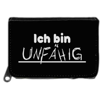 Motiv: Geldboerse - ich bin unfähig - bestimme auf Wunsch Details wie Produkt, Grösse, Farbe und Position selbst ! Motiv: Geldboerse - ich bin unfähig