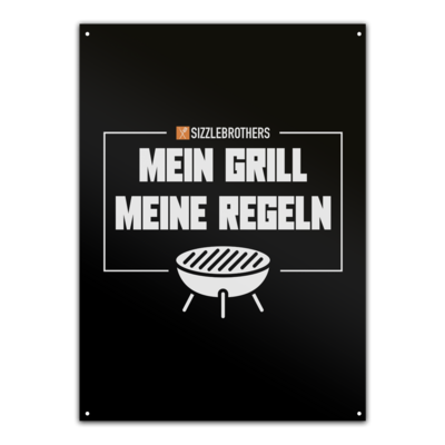 Motiv: Metallschild - bestimme auf Wunsch Details wie Produkt, Grösse, Farbe und Position selbst ! Motiv: Metallschild
