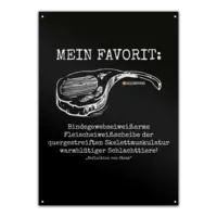 Motiv: Metallschild - Definition Steak - bestimme auf Wunsch Details wie Produkt, Grösse, Farbe und Position selbst ! Motiv: Metallschild - Definition Steak
