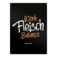 Motiv: Metallschild - Fleisch Balance - bestimme auf Wunsch Details wie Produkt, Grösse, Farbe und Position selbst ! Motiv: Metallschild - Fleisch Balance