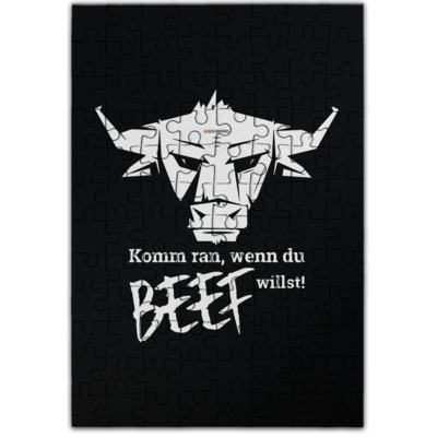 Motiv: Puzzle - Willste Beef? - bestimme auf Wunsch Details wie Produkt, Grösse, Farbe und Position selbst ! Motiv: Puzzle - Willste Beef?