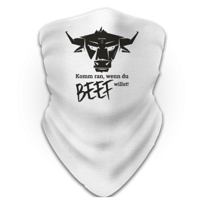 Motiv: Schlauchtuch - Willste Beef? - bestimme auf Wunsch Details wie Produkt, Grösse, Farbe und Position selbst ! Motiv: Schlauchtuch - Willste Beef?