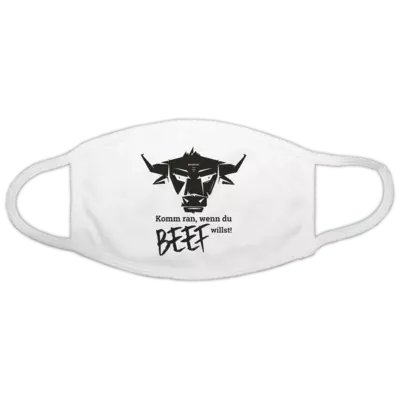 Motiv: Gesichtsmaske - Willste Beef?