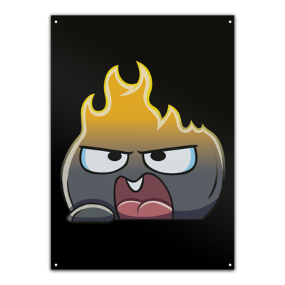 Motiv: Metallschild - OnFire - bestimme auf Wunsch Details wie Produkt, Grösse, Farbe und Position selbst ! Motiv: Metallschild - OnFire