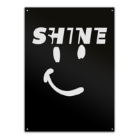 Motiv: Metallschild - Shine smile - bestimme auf Wunsch Details wie Produkt, Grösse, Farbe und Position selbst ! Motiv: Metallschild - Shine smile