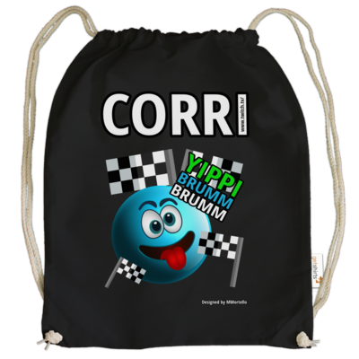 Motiv: Cotton Gymsac - Corri_YIPPI - bestimme auf Wunsch Details wie Produkt, Grösse, Farbe und Position selbst ! Motiv: Cotton Gymsac - Corri_YIPPI