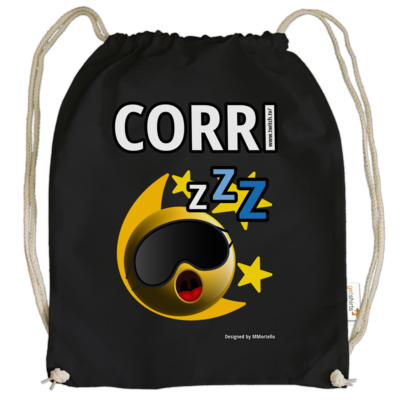 Motiv: Cotton Gymsac - Corri_GNIGHT - bestimme auf Wunsch Details wie Produkt, Grösse, Farbe und Position selbst ! Motiv: Cotton Gymsac - Corri_GNIGHT