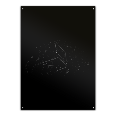 Motiv: Metallschild - fuchsklang logo - star sign - bestimme auf Wunsch Details wie Produkt, Grösse, Farbe und Position selbst ! Motiv: Metallschild - fuchsklang logo - star sign