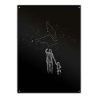 Motiv: Metallschild - fuchsklang star sign / father & son - bestimme auf Wunsch Details wie Produkt, Grösse, Farbe und Position selbst ! Motiv: Metallschild - fuchsklang star sign / father & son
