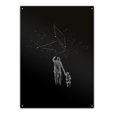 Motiv: Metallschild - fuchsklang star sign / father & son - bestimme auf Wunsch Details wie Produkt, Grösse, Farbe und Position selbst ! Motiv: Metallschild - fuchsklang star sign / father & son