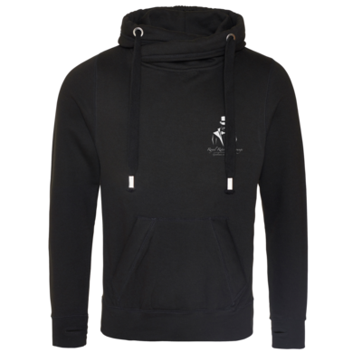 Motiv: Cross Neck Hoodie - Royal Retirement Lounge - bestimme auf Wunsch Details wie Produkt, Grösse, Farbe und Position selbst ! Motiv: Cross Neck Hoodie - Royal Retirement Lounge