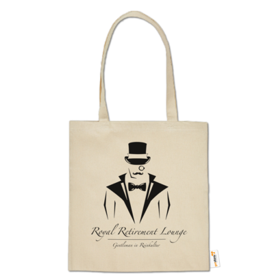 Motiv: Baumwolltasche - Royal Retirement Lounge - bestimme auf Wunsch Details wie Produkt, Grösse, Farbe und Position selbst ! Motiv: Baumwolltasche - Royal Retirement Lounge