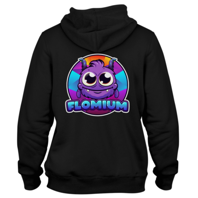Motiv: Two-Tone Hoodie - FLOMIUM Logo - bestimme auf Wunsch Details wie Produkt, Grösse, Farbe und Position selbst ! Motiv: Two-Tone Hoodie - FLOMIUM Logo