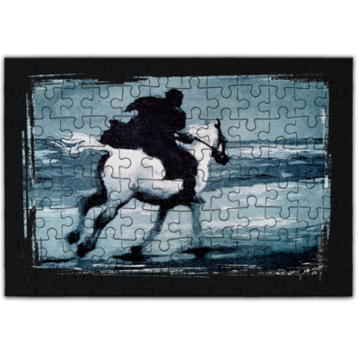 Motiv: Puzzle - Schimmelreiter - bestimme auf Wunsch Details wie Produkt, Grösse, Farbe und Position selbst ! Motiv: Puzzle - Schimmelreiter