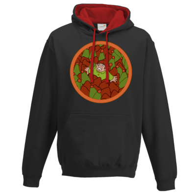 Motiv: Two-Tone Hoodie - Wichtelwald - bestimme auf Wunsch Details wie Produkt, Grösse, Farbe und Position selbst ! Motiv: Two-Tone Hoodie - Wichtelwald