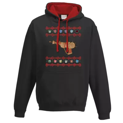 Motiv: Two-Tone Hoodie - Zombie Weihnachten - bestimme auf Wunsch Details wie Produkt, Grösse, Farbe und Position selbst ! Motiv: Two-Tone Hoodie - Zombie Weihnachten