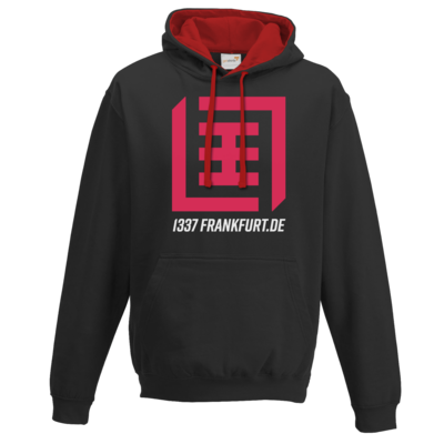 Motiv: Two-Tone Hoodie - Magenta Logo b/w - bestimme auf Wunsch Details wie Produkt, Grösse, Farbe und Position selbst ! Motiv: Two-Tone Hoodie - Magenta Logo b/w