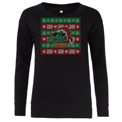 Motiv: Girlie Crew Sweatshirt - Ugly XMas - bestimme auf Wunsch Details wie Produkt, Grösse, Farbe und Position selbst ! Motiv: Girlie Crew Sweatshirt - Ugly XMas