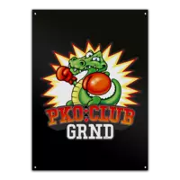 Motiv: Metallschild - PKO Club - bestimme auf Wunsch Details wie Produkt, Grösse, Farbe und Position selbst ! Motiv: Metallschild - PKO Club