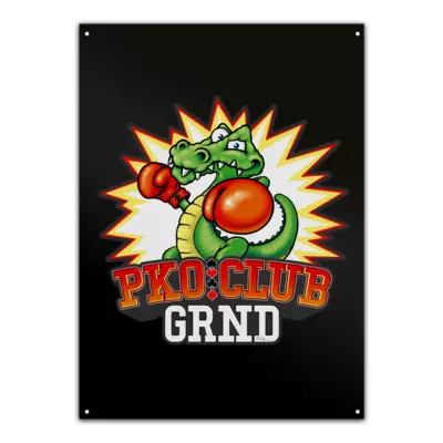 Motiv: Metallschild - PKO Club - bestimme auf Wunsch Details wie Produkt, Grösse, Farbe und Position selbst ! Motiv: Metallschild - PKO Club