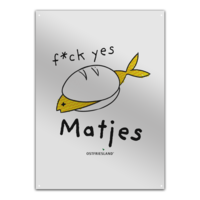 Motiv: Metallschild - f*ck yes Matjes - bestimme auf Wunsch Details wie Produkt, Grösse, Farbe und Position selbst ! Motiv: Metallschild - f*ck yes Matjes