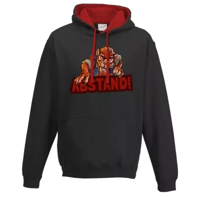 Motiv: Two-Tone Hoodie - Welf - Abstand - bestimme auf Wunsch Details wie Produkt, Grösse, Farbe und Position selbst ! Motiv: Two-Tone Hoodie - Welf - Abstand