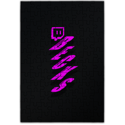 Motiv: Puzzle - twitch becks pink - bestimme auf Wunsch Details wie Produkt, Grösse, Farbe und Position selbst ! Motiv: Puzzle - twitch becks pink