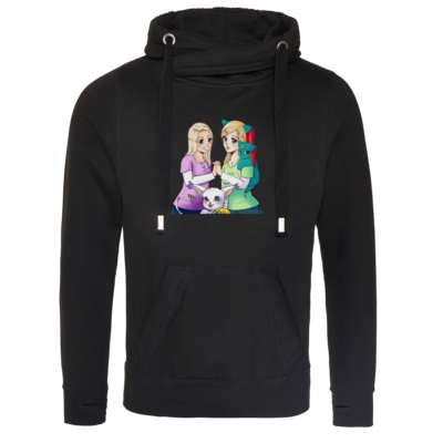 Motiv: Cross Neck Hoodie - bestimme auf Wunsch Details wie Produkt, Grösse, Farbe und Position selbst ! Motiv: Cross Neck Hoodie