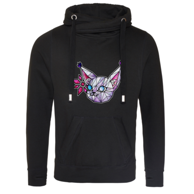 Motiv: Cross Neck Hoodie - bestimme auf Wunsch Details wie Produkt, Grösse, Farbe und Position selbst ! Motiv: Cross Neck Hoodie