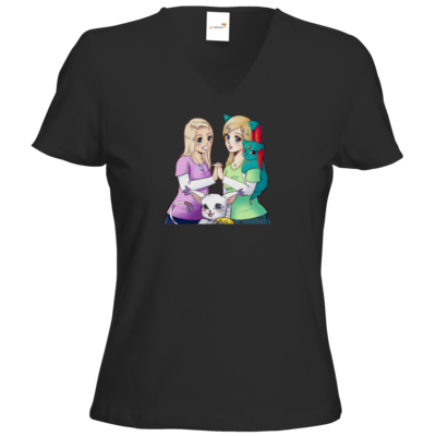 Motiv: T-Shirts Damen V-Neck FAIR WEAR - bestimme auf Wunsch Details wie Produkt, Grösse, Farbe und Position selbst ! Motiv: T-Shirts Damen V-Neck FAIR WEAR